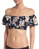 Hopewell Off-the-Shoulder Ruffle Swim Top