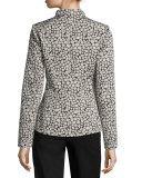 Amia Leopard Jacquard Jacket 