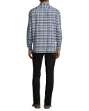 Melrose Plaid Sport Shirt, Plum