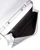 Selina Multilines Small Clutch Bag, White