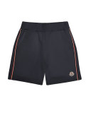 Trimmed Cotton Sweat Shorts, Navy, Size 8-14