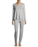 Tapered Lounge Pant, Light Heather Gray
