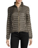 Jack Lightweight Packable Short Puffer, Gray