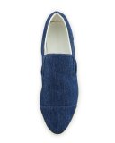 Tanya Denim Platform Skate Sneaker, Blue