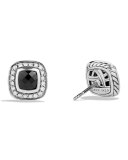 Petite Albion Earrings with Black Onyx and Diamonds