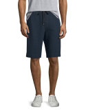 Thermal-Stitch Drawstring Shorts, Coastal