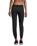 Tech Zip-Pocket Jogger Pants, Black