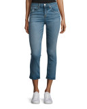 Mid-Rise Cropped Jeans, Stark