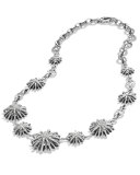 Starburst Link Necklace with Diamonds