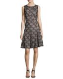 Cake Fit and Flare Cocktail Dress, Black