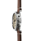 41mm Runwell Chrono Watch, Dark Brown 