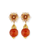 Carnelian Clip-On Earrings