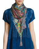 Frame Silk Georgette Scarf 