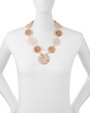 Multi-Stone Statement Necklace, Pink