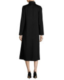 Long Wool Coat, Black