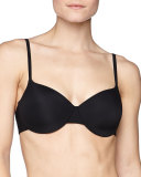 Allure Basic T-Shirt Bra, Black/Nude