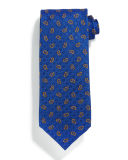 Neat Paisley-Print Silk Tie