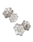 Platinum & Diamond Floral Cuff Links