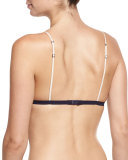 Moonlight Soft Triangle Bra, Dark Blue