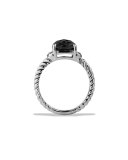 Petite Wheaton Ring with Black Onyx and Diamonds