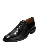 Warren Cap-Toe Leather Oxford, Black