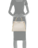 Peekaboo Medium Satchel Bag, White