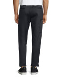 Cargo-Pocket Moto Sweatpants, Black