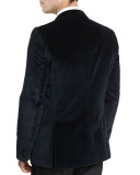 Haimon Velvet Dinner Jacket, Navy
