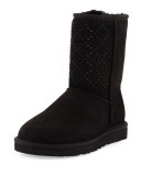 Classic Short Crystal Suede Boot