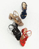 Tasselmania Suede City Sandal, Nice Blue