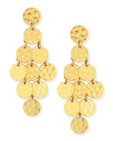 24k Gold-Plated Shimmer Cascade Earrings