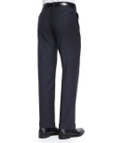 Pin Dot Jacquard Evening Pants, Black