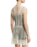 Basket & Floral Embroidered Dress 