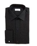 Metallic Dotted Formal Shirt, Black