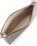 Perry Colorblock Wallet Crossbody Bag, French Gray/Silver