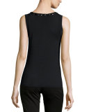 Stone-Trim Tank Top, Petite