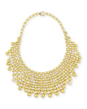 18k Gold Bib Necklace with Diamonds