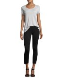 Quinn Cropped Leggings, Black