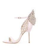 Evangeline Angel Wing Sandal, Pink Glitter