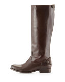 Melissa Button/Zip Boot, Dark Brown