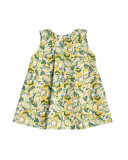 Sleeveless Stretch Tweed Lemon Shift Dress, Green, Size 2-6