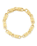 Pois Moi 18k Yellow Gold Round Link Bracelet 
