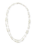 Double-Strand Simulated-Pearl Necklace