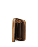 Intrecciato Mini Coin Purse, Camel