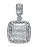 Square Pave Diamond Pendant