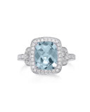 Roma Aquamarine & Diamond Ring