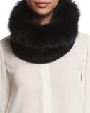 Cashmere-Lined Fox-Fur Collar