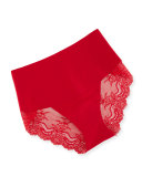 Lace Cheeky Bikini Briefs, Rouge Red