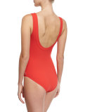 Bright Light A Diamond One-Piece Swimsuit, Red