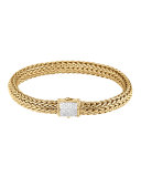 Classic Chain Gold Diamond Bracelet, Medium